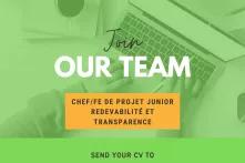 Chef/fe de Projet Junior – Redevabilité et Transparence