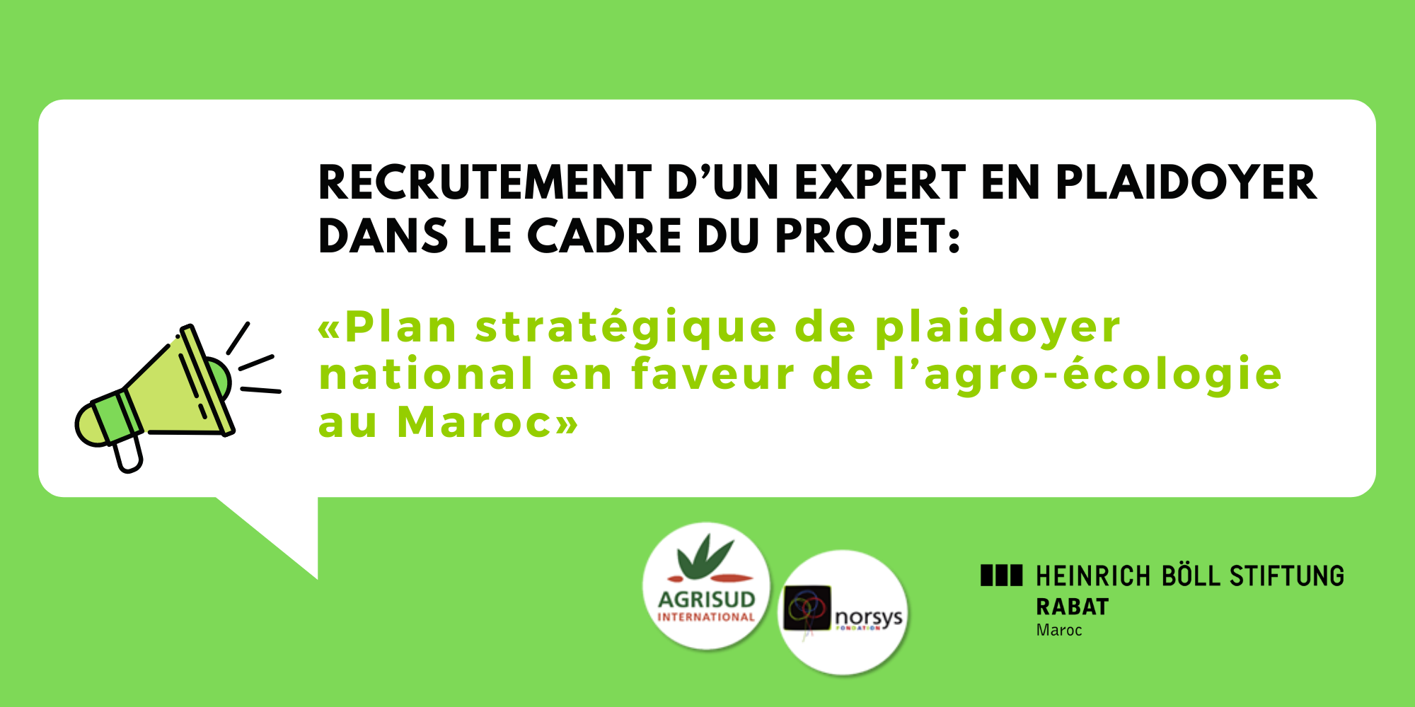 Recrutement d’un expert en plaidoyer dans le cadre du projet Recrutement d’un expert en plaidoyer dans le cadre du projet
