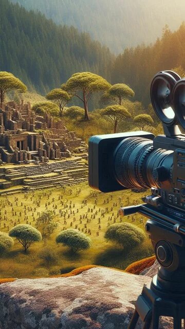 Caméra face à un espace naturel